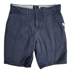 3/$25 Quicksilver Straight Fit Navy Shorts - 28